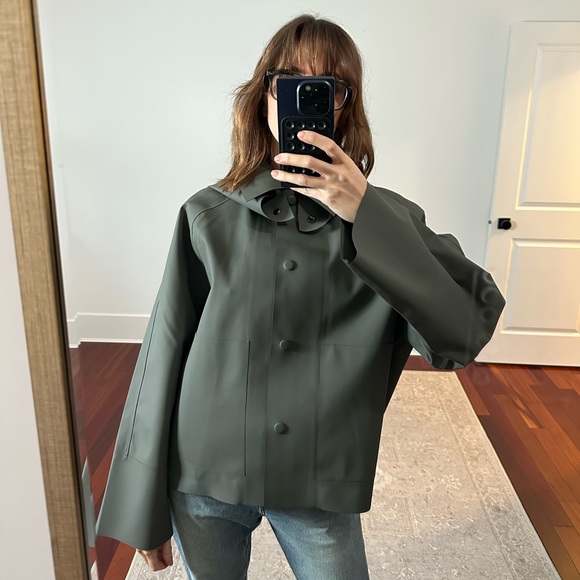 Zara Jackets & Blazers - Rubberized rain coat